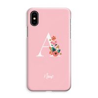 Pink Bouquet: iPhone XS Max Volledig Geprint Hoesje - thumbnail