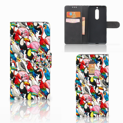 Nokia 5 Telefoonhoesje met Pasjes Birds