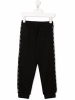 Moncler Enfant pantalon de jogging à bande logo - Noir