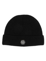 Philipp Plein bonnet à patch logo - Noir