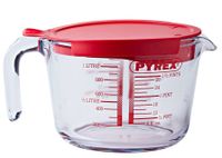 Pyrex Maatbeker - met deksel - Classic Prepware Hittebestendig Glas 1 Liter