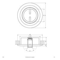 EVN 752011 752011 Inbouwring Halogeen Zonder 50 W Chroom