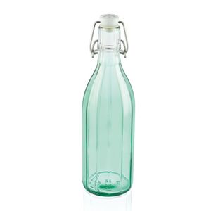 Leifheit 36322 Glazen Facetfles 0.5L Transparant/Groen