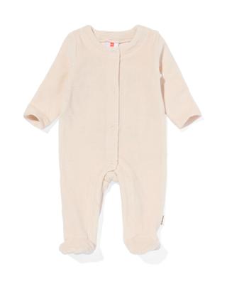 HEMA Newborn Jumpsuit Velours Rib Zand (zand) HEMA Newborn Jumpsuit Velours Rib Zand (zand)