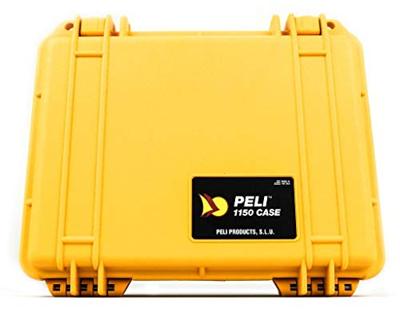 Peli 1150 Stootbestendige Koffer Voor Een Mirrorless Camera Of Ander Kwetsbaar Apparatuur, Ip67 Water- En Stofdicht, Capaciteit3L, Gemaakt In De Vs, Zonder Schuim, Kleur: Geel