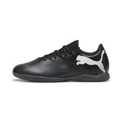 PUMA Future 7 Play It voetbalschoen voor heren, Puma Zwart Puma Wit, 43 EU