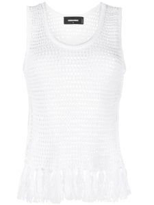 DSQUARED2 débardeur en crochet - Blanc