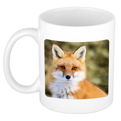 Foto mok vos mok / beker 300 ml - Cadeau vossen liefhebber - feest mokken Foto mok vos mok / beker 300 ml - Cadeau vossen liefhebber - feest mokken