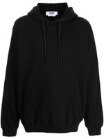 MSGM hoodie à logo imprimé - Noir