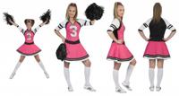 Cheerfull Cheerleader jurkje roze dames