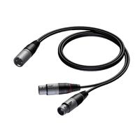 Procab CAB736 Basic XLR male - 2x XLR female 1.50 meter