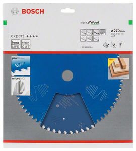 Bosch Accessoires Cirkelzaagblad expert for Wood 270x30x2.8/1.8x60 T - 2608644070