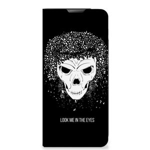 Mobiel BookCase Motorola Moto E20 Skull Hair