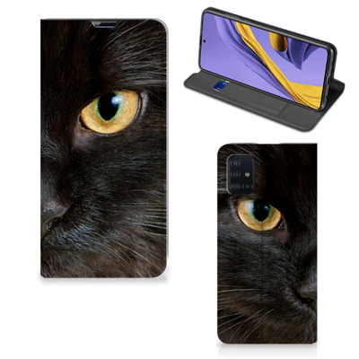 Samsung Galaxy A51 Hoesje maken Zwarte Kat Samsung Galaxy A51 Hoesje maken Zwarte Kat