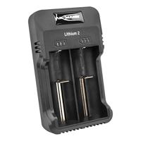 ANSMANN Lithium 2 acculader voor Li-Ion- en NiMH-accu’s - laadstation met LED voor 18650 18500 18350 26650 22650 17670 17500 16340 14500 10440 cellen met 3,7 V - acculader voor AAA- en AA-accu's