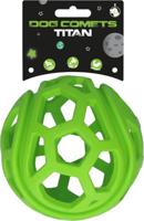 Dog Comets Titan - Treat hider - Hondenspeelgoed - Traktatiebal - Rubber - Ø11.5 cm - Groen