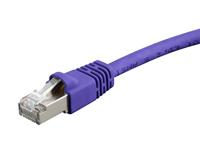 Monoprice Cat6A Ethernet-patchkabel - 5 voet - paars | Netwerk internetkabel - RJ45, 550Mhz, STP, puur kale koperdraad, 10G, 26AWG
