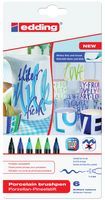 Edding brushpen Porcelein Cool, assortiment, set van 6 - thumbnail