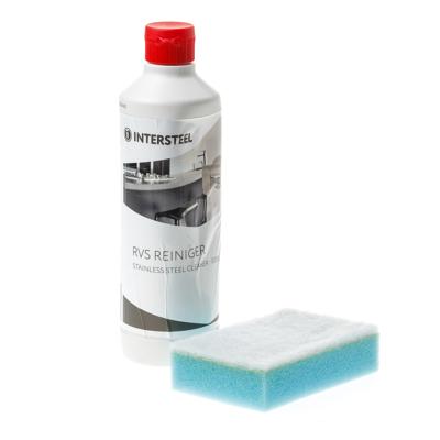 Rvs reiniger+spons Intersteel 500ml