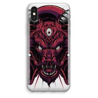 Hell Hound and Serpents: iPhone XS Max Transparant Hoesje - thumbnail