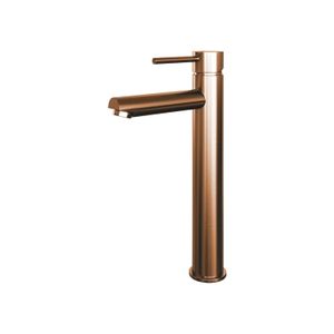 Wastafelmengkraan Brauer Copper Edition Coldstart Opbouw Hoog Ronde Hendel Geborsteld Koper PVD Brauer