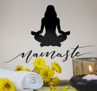 Silhouette sticker yoga namasté