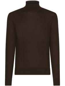 Dolce & Gabbana pull en cachemire à col roulé - Marron