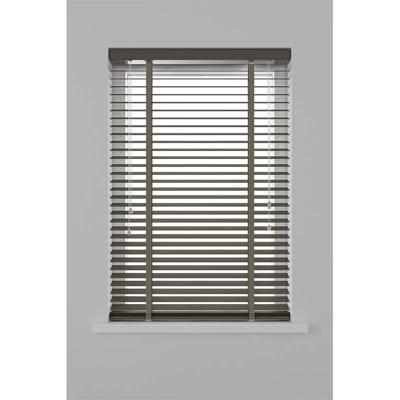 Horizontale Jaloezie Hout - 50 mm - Taupe