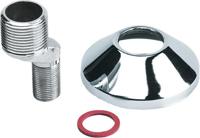 Bonfix Sanitaire aansluitkoppelingen S-koppeling sprong 17,5 mm 3/4 x 3/8 - met verchroomde rozet en fiberring