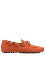 Tod's mocassins en cuir à détail de nœud - Orange - thumbnail