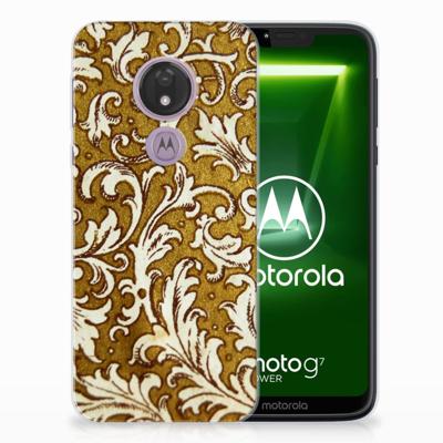 Siliconen Hoesje Motorola Moto G7 Power Barok Goud