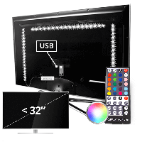Tv backlight set met 3 RGBWW ledstrips voor tv’s