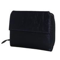 Czanne Zip Around Portemonnee met Overslag Donkerblauw