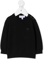 Emporio Armani Kids sweat à logo poitrine - Bleu