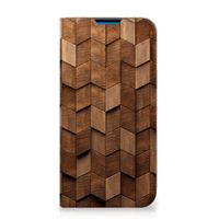 Book Wallet Case voor iPhone 14 Pro Max Wooden Cubes - thumbnail