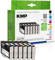 KMP Inktcartridge vervangt Epson T0801, T0802, T0803, T0804, T0805, T0806, T0807 Compatibel Combipack Zwart, Cyaan, Magenta, Geel, Foto cyaan, Foto magenta - thumbnail