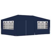 Partytent met zijwanden professioneel 90 g/m 4x6 m blauw - thumbnail