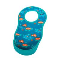 Bibetta slab met vissen turquoise