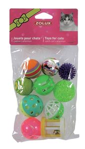 ZOLUX KATTENSPEELGOED MULTI ASSORTI 4 CM 10 ST