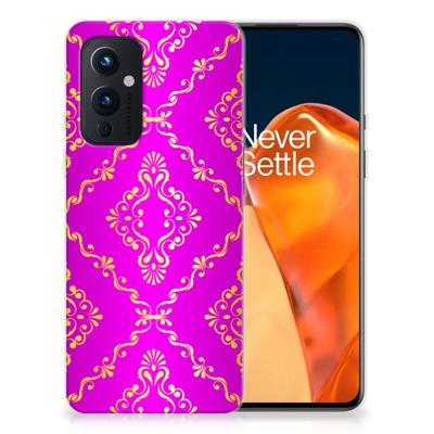 Siliconen Hoesje OnePlus 9 Barok Roze Siliconen Hoesje OnePlus 9 Barok Roze