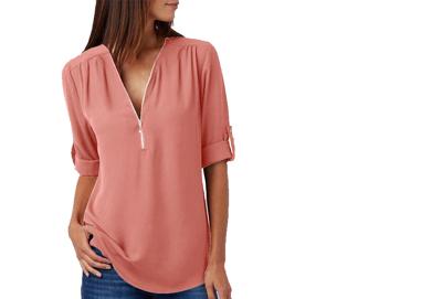 Blouse dames met rits | Ontvang nu torenhoge korting