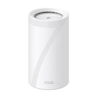 TP-Link Deco BE85 BE85 Wi-Fi 7 Mesh WLAN-set (1-pack), BE19000 Tri-band router en repeater (10 Gbps Ethernet/glasvezelpoort, 19 GPS Wi-Fi-snelheid, WPA3, 320 MHz kanalen, 6 GHz) wit
