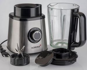 Korona 24040 blender 1,5 l Blender voor op aanrecht 600 W Zwart, Roestvrijstaal