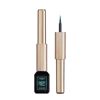 L’Oréal Paris Matte Signature Eyeliner van Superliner - Matte Liquid Eyeliner - 04 Emeraude - Groene Waterproof Eyeliner, Groen Oogpotlood - 10,8 ml L’Oréal Paris Matte Signature Eyeliner van Superliner - Matte Liquid Eyeliner - 04 Emeraude - Groene Waterproof Eyeliner, Groen Oogpotlood - 10,8 ml