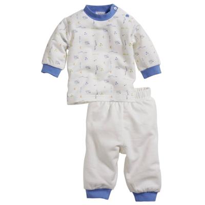 Schnizler Babypyjama Interlock Muis Junior Beige/blauw Maat 92