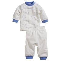 Schnizler Babypyjama Interlock Muis Junior Beige/blauw Maat 92