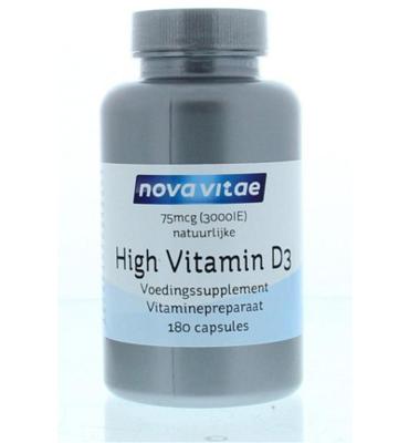 Nova Vitae High Vitamine D3 3000iu 75 Mcg (180ca)