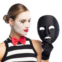 Gezichtsmasker Mime Zwart - thumbnail