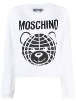 Moschino t-shirt en coton biologique à imprimé Teddy Bear - Blanc