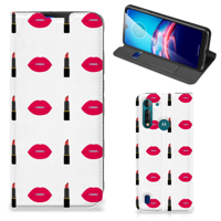 Motorola Moto G8 Power Lite Hoesje met Magneet Lipstick Kiss